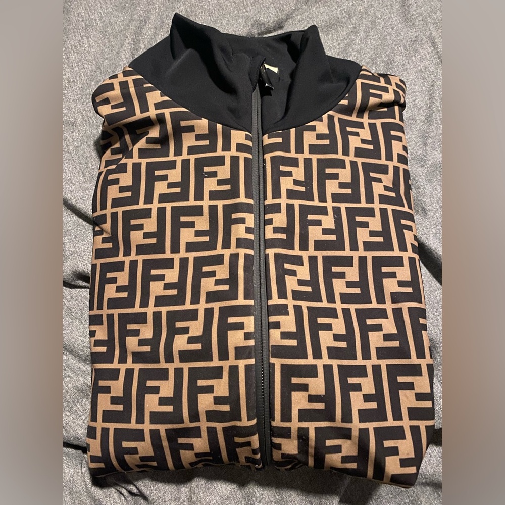 Men’s FENDI Jacket. Size XL. Brown